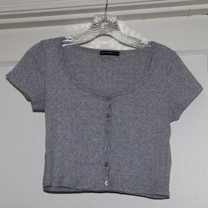 Brandy Melville Grey Zelly Top